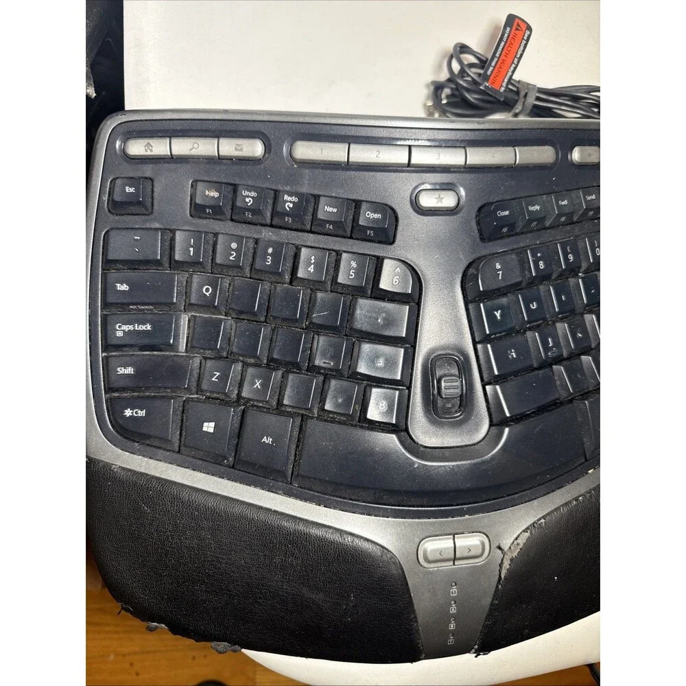Microsoft 4000 V1.0 Natural Ergonomic Keyboard USB 1048 KU-0462 Tested